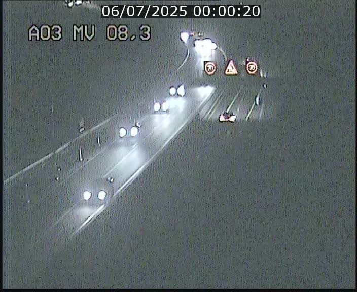 Webcam Autoroute après la Croix de Bettembourg en direction de Luxembourg sur l'A3