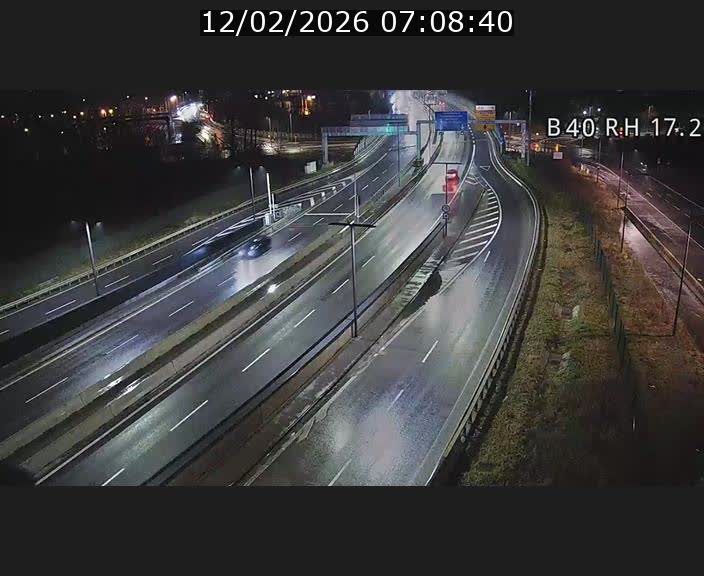 Webcam sur le contournement d'Esch Belval à hauteur de la sortie Université de Luxembourg. Vue orientée vers Luxembourg