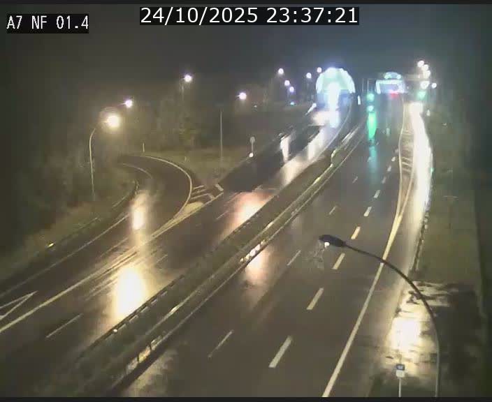 Caméra autoroute Luxembourg A7 - Echangeur Waldhaff - direction Tunnel Stafelter