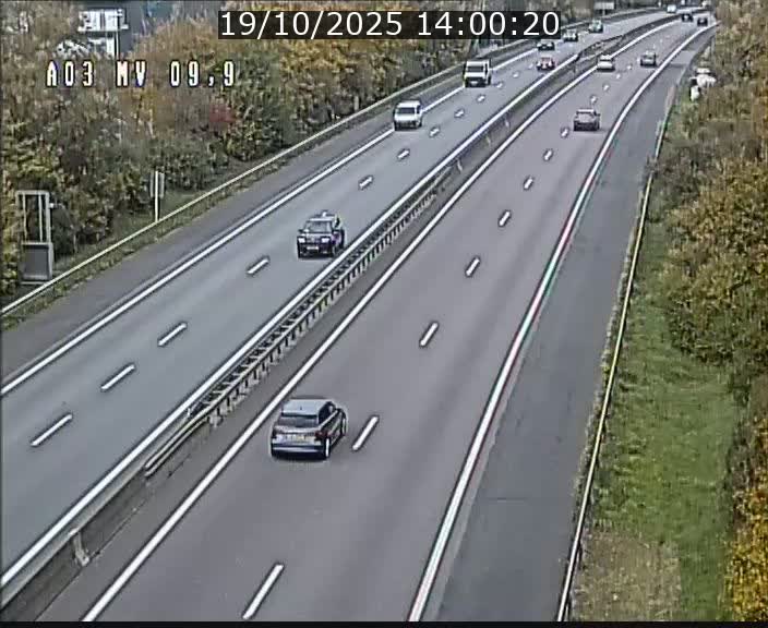 Webcam Autoroute à la Croix de Bettembourg - A3 - BK 9.9 - direction Luxembourg-Ville