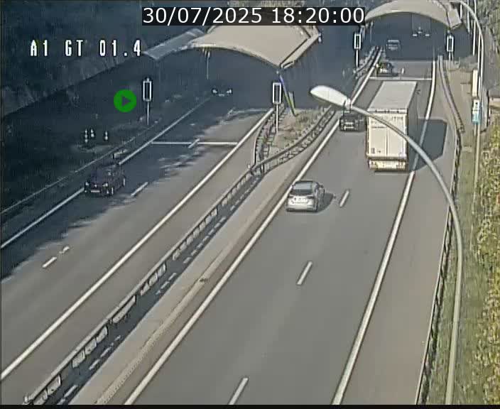 Traffic live webcam Luxembourg Hesperange - A1 direction Kirchberg - BK 1.4