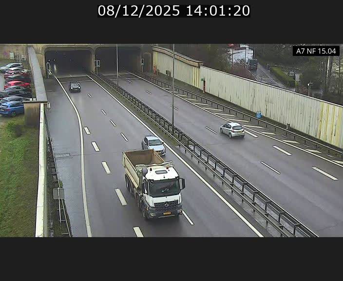 Caméra trafic Luxembourg - A7, Tunnel Mersch, entrée sud, direction Ettelbruck