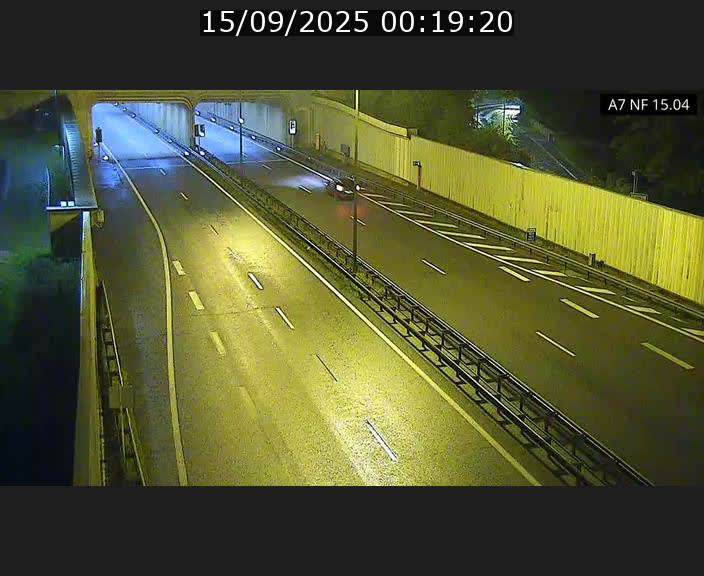 Caméra trafic Luxembourg - A7, Tunnel Mersch, entrée sud, direction Ettelbruck