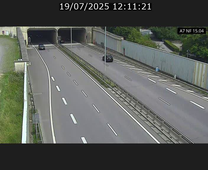 Caméra trafic Luxembourg - A7, Tunnel Mersch, entrée sud, direction Ettelbruck