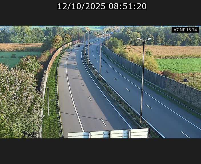 Caméra trafic Luxembourg - A7, Tunnel Mersch, entrée nord, direction Lorentzweiler