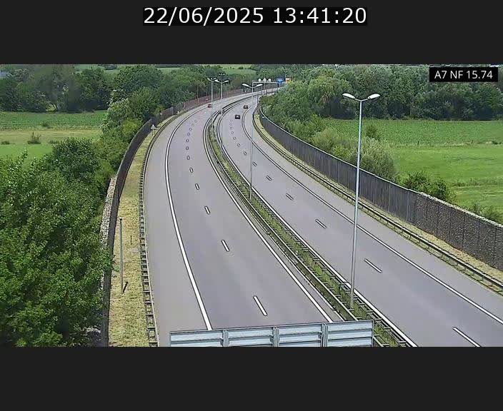 Caméra trafic Luxembourg - A7, Tunnel Mersch, entrée nord, direction Lorentzweiler