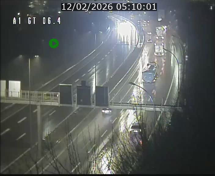 Traffic live webcam Luxembourg Hamm - A1 direction Sandweiler - BK 6.4