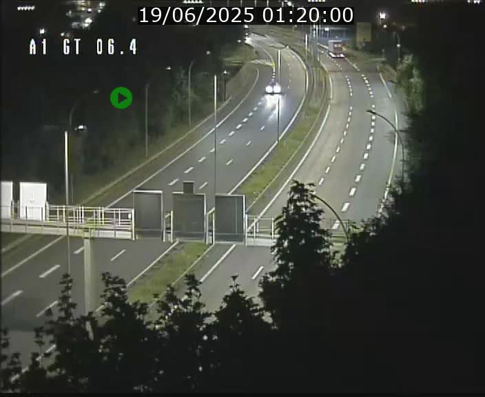 Traffic live webcam Luxembourg Hamm - A1 direction Sandweiler - BK 6.4