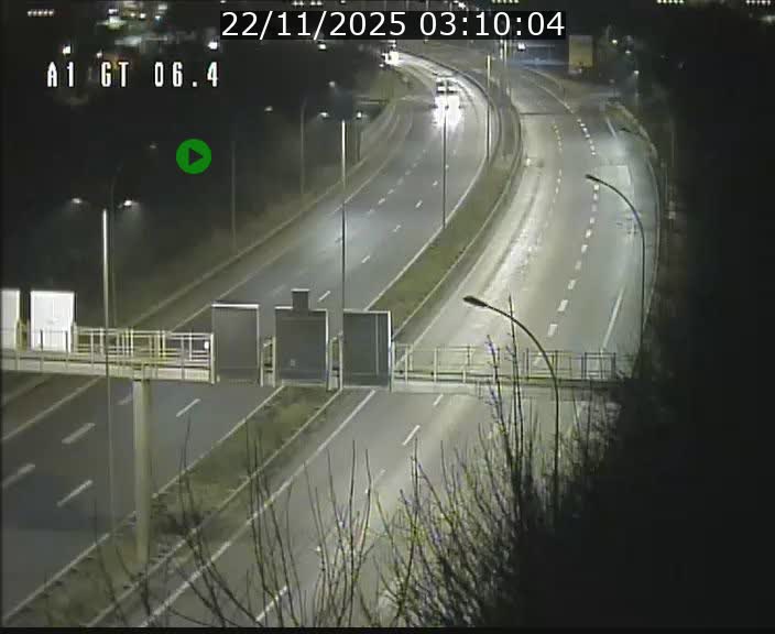 Traffic live webcam Luxembourg Hamm - A1 direction Sandweiler - BK 6.4