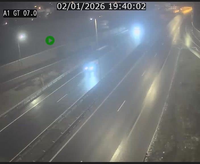 Traffic live webcam Luxembourg Cents - A1 direction Kirchberg - BK 7