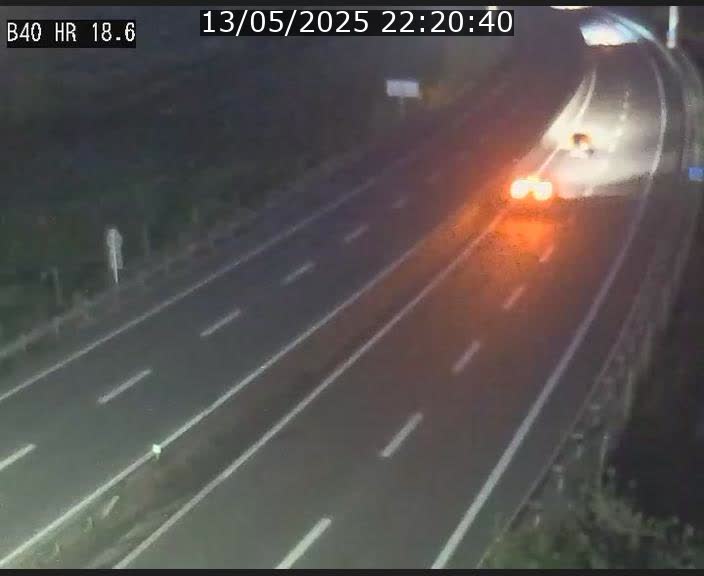 Webcam sur la route de liaison entre Micheville et Esch-Belval à la frontière entre le Luxembourg et la France. Vue orientée vers la Lorraine.