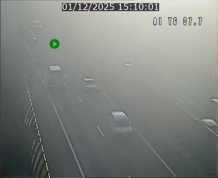 Traffic live webcam Luxembourg Kirchberg - A1 direction Luxembourg-ville - BK 7.7