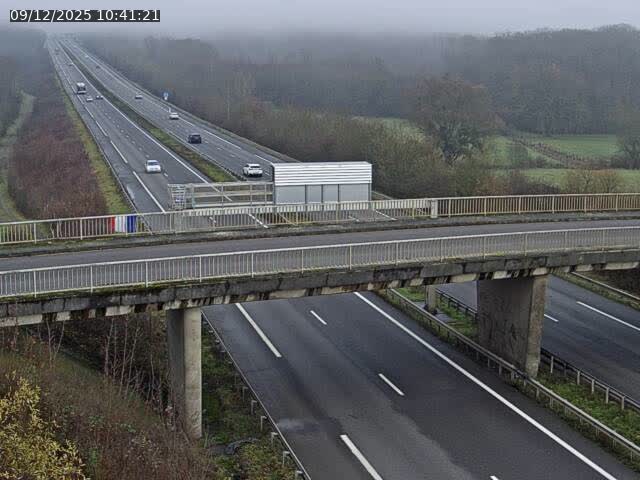 Caméra autoroute France - A31, Zoufftgen direction Luxembourg-ville, à la frontière entre la France et le Luxembourg