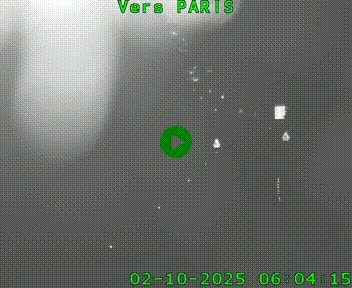 Caméra routière sur l'autoroute A20 à Bessines-sur-Gartempe. Vue orientée vers Paris