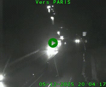 Caméra routière sur l'autoroute A20 à Bessines-sur-Gartempe. Vue orientée vers Paris