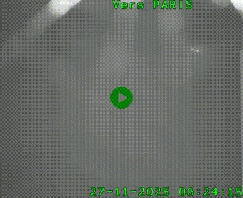 Caméra routière sur l'autoroute A20 à Saint-Hilaire-Bonneval, au sud de Limoges. Vue orientée vers Paris