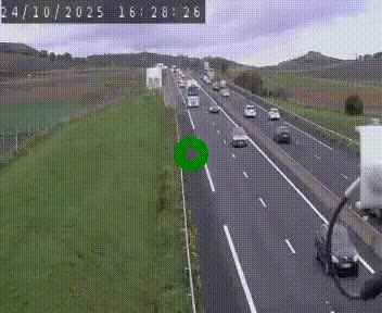Caméra autoroute A75 à hauteur de Le Crest, en direction de Montpellier
