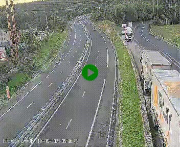 Caméra autoroute A75 à hauteur du col du rocher blanc en direction de Montpellier