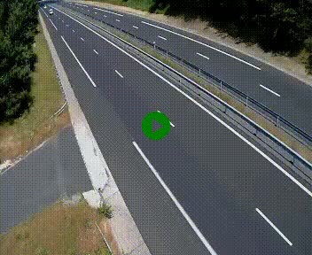 Caméra autoroute A75 à hauteur du col des Issartets en direction de Montpellier