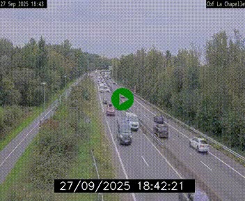 Webcam sur le périphérique de Nantes (N844) à hauteur de Porte de la Chapelle, au nord de la ville