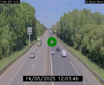 Webcam sur le périphérique de Nantes (N844) entre la Porte de Saint-Luce et la Porte d'Anjou, à l'est de la ville