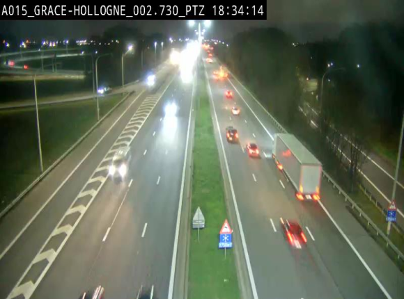 Caméra trafic Belgique - Grâce-Hollogne - E42, jonction avec A604, direction Loncin/Aéroport de Liège -  BK 3.2