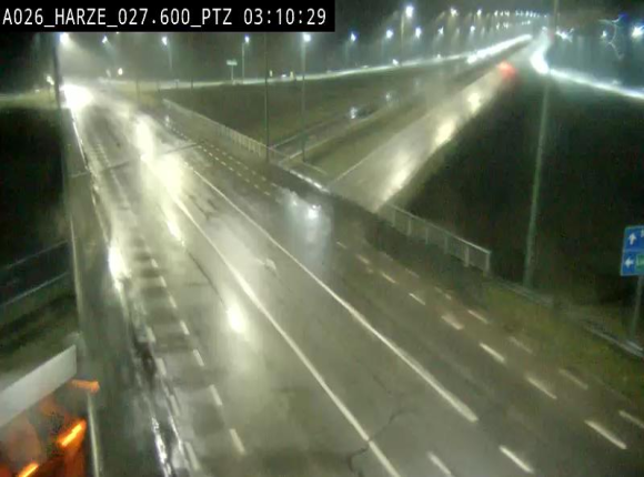 Caméra autoroute Belgique - Sougné-Remouchamps,E25 direction Luxembourg