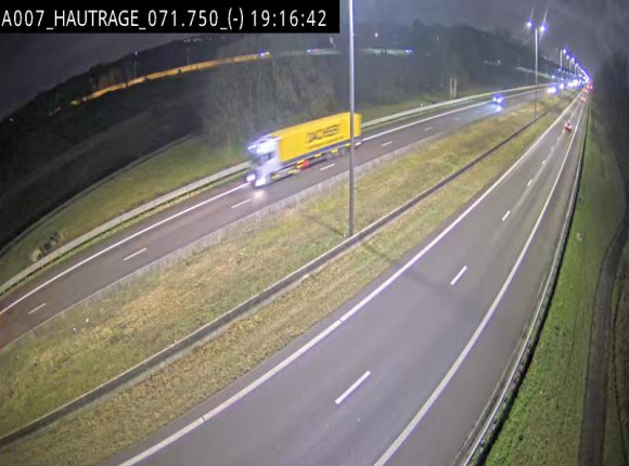 Webcam autoroute Belgique - Hautrage - E19 - BK 71.7