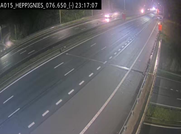 Webcam autoroute Belgique - Heppignies - E42 direction Namur - BK 76.4