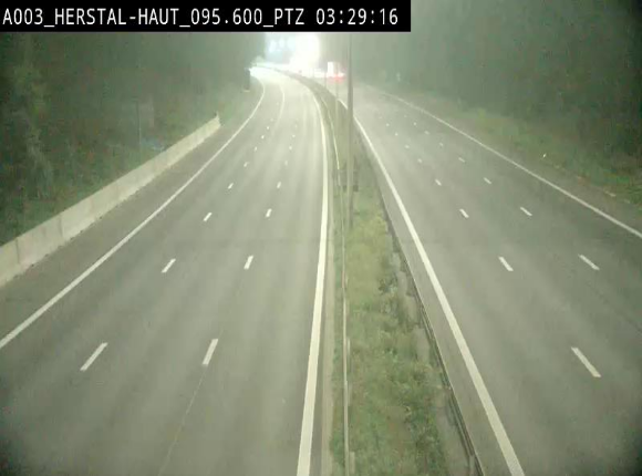 Webcam E40 à Herstal en direction de Liège et en provenance d'Aachen