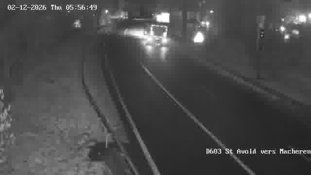 Webcam sur la D603 située à proximité de Saint-Avold. Vue orientée vers Macheren.