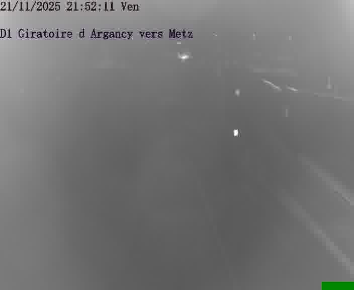 Webcam installée le long de D1 (France) à Argancy, pointée vers Metz, utile pour suivre précisément les conditions de trafic.