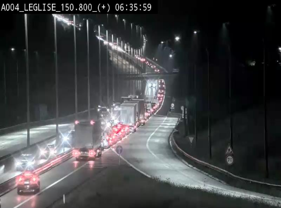 Caméra autoroute Belgique - Côte de Léglise, E411(A4) direction Luxembourg