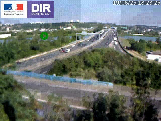 Webcam autoroute sur A450 à Pierre-Bénite en direction de Lyon et de l'autoroute A7