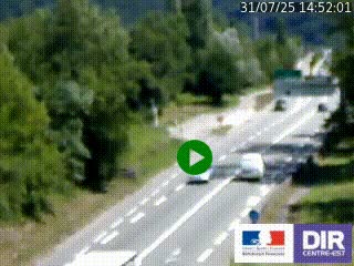 Webcam info trafic à proximité de Vizille sur la N85, au niveau du point de vue du Saut du Moine à Champagnier