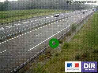 Webcam autoroute sur l'A77 à hauteur de Pouilly-sur-Loire en direction de Nevers