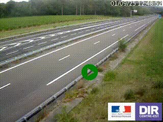 Webcam autoroute sur l'A77 à hauteur de Pouilly-sur-Loire en direction de Nevers