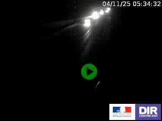 Webcam routière sur la RN7 à hauteur de Toulon-sur-Allier, entre Moulins et Vichy