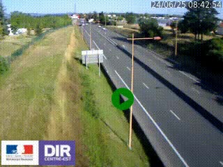 Webcam à Mably, à proximité de Roanne en direction de Moulins sur la N7
