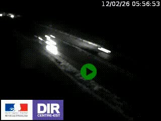 Webcam au niveau du col de Bois Clair à hauteur de Cluny sur la N79. Vue orientée vers Mâcon