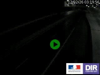 Caméra autoroutière sur l'A47 à hauteur de Givors, a proximité de Lyon. La webcam est orientée vers Lyon