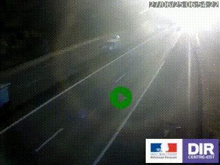 Caméra autoroutière sur l'A47 à hauteur de Givors, a proximité de Lyon. La webcam est orientée vers Lyon