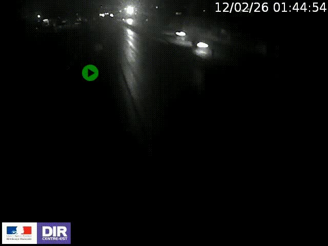 Webcam à Bron sur l'A43 à la jonction avec le boulevard périphérique de Lyon (D383). Vue orientée vers Lyon