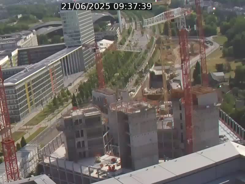 Webcam sur l'avenue John Fitzgerald Kennedy (N51) avec vue orientée vers le Findel