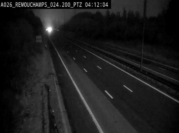 Webcam E25/A26 à Aywalle, à hauteur de Spa. Vue orientée vers Liège