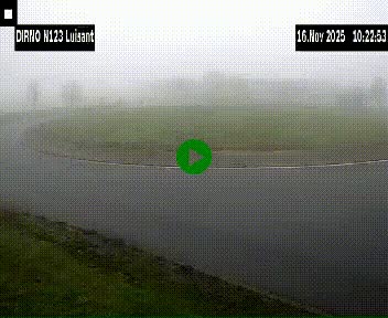 Webcam en périphérie de Chartres sur la N123, à hauteur de Luisant. Vue orientée vers Chartres