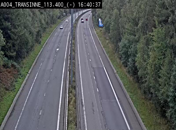 Caméra trafic E411 (A4) - Transinne direction Namur - BK 113.425