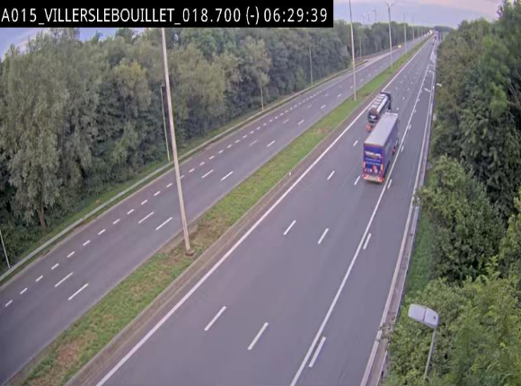Webcam autoroute Belgique - Villers-le-Bouillet - E42 direction Liège - BK 18.7