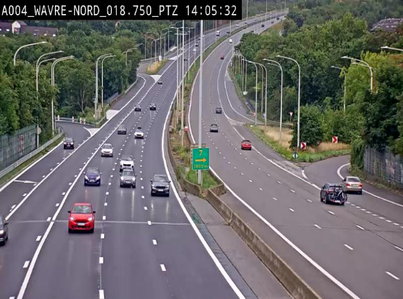 Webcam traffic E411(A4) - BK 18.7 - Bierges (Wavre Nord)