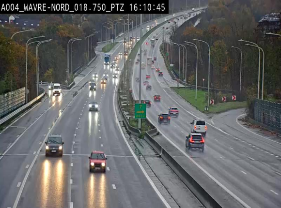 Webcam traffic E411(A4) - BK 18.7 - Bierges (Wavre Nord)